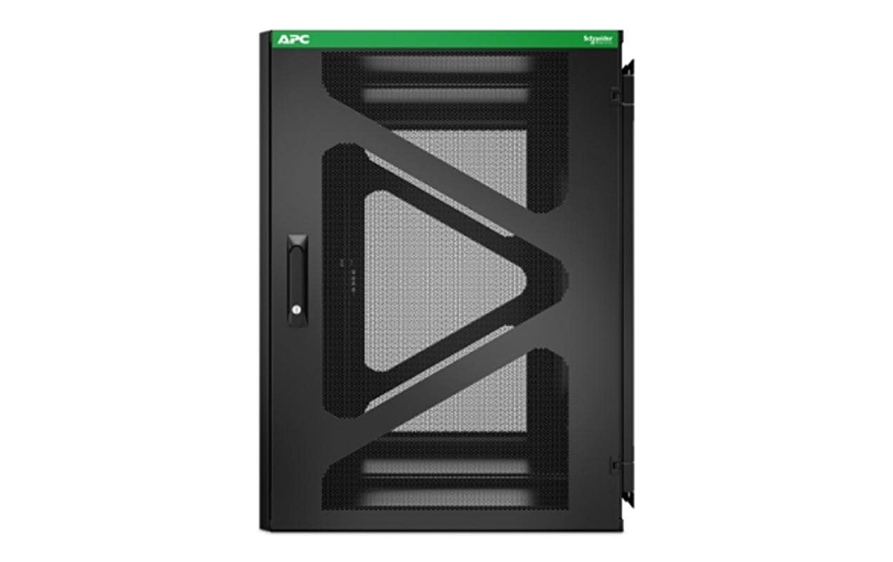 APC NetShelter WX AR118SM – 19" Wandverteiler 18U, abschliessbar, 600 × 1'037 × 889 mm, schwarz, Stahl