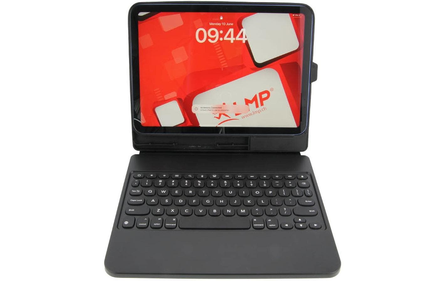 LMP Tastatur-Case für iPad 10,9" (11. Gen.) – USB-C, QWERTZ (CH) – Schwarz