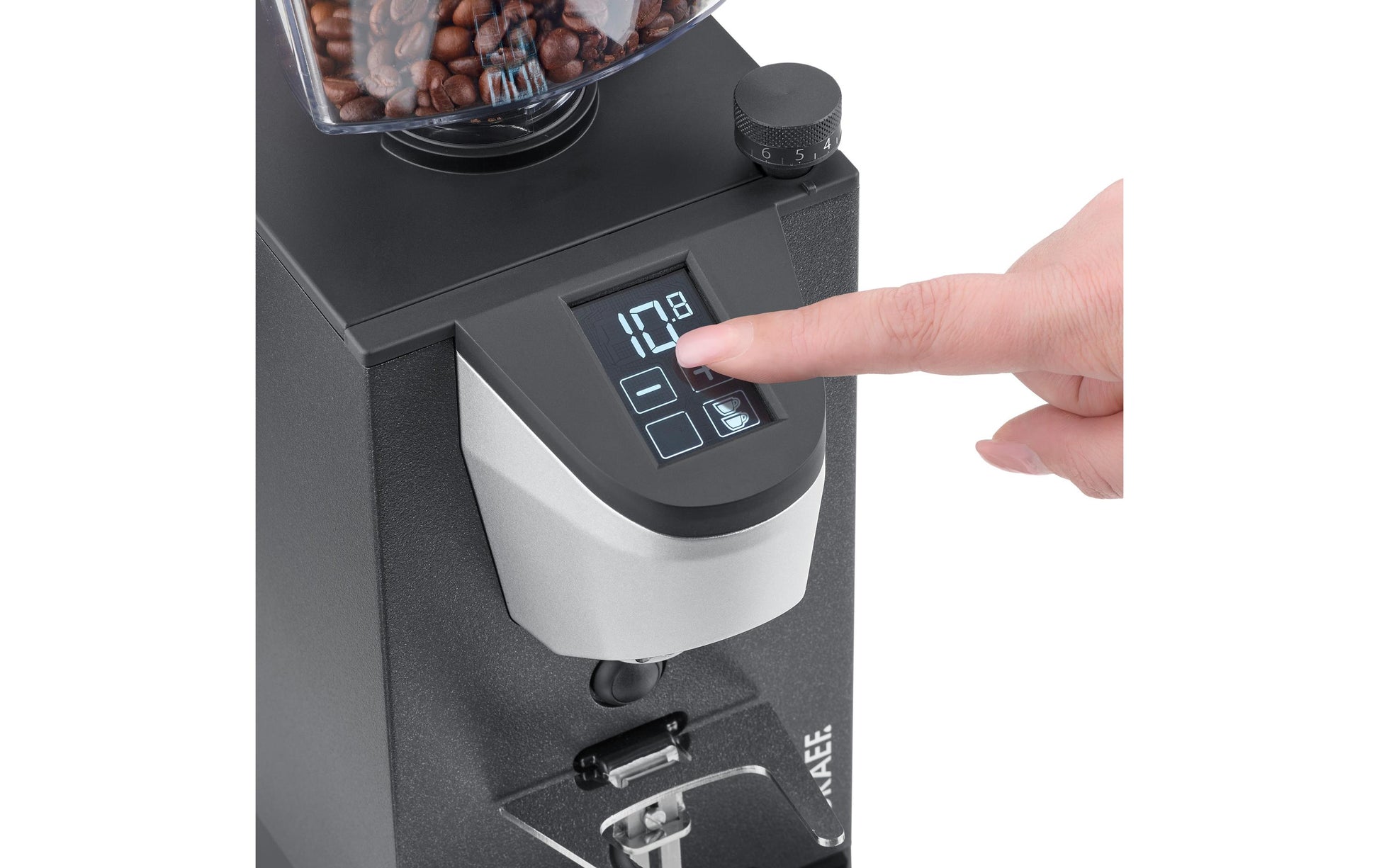 Graef Kaffeemühle KM 733.CM1116.00 – 220 g, Scheibenmahlwerk, 310 W – Grau