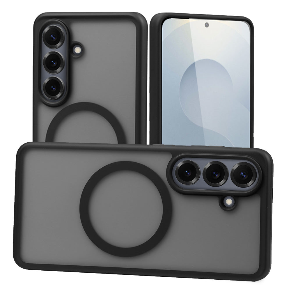 nevox StyleShell Invisio – Backcover – für Samsung Galaxy S26, PC+TPU, schwarz