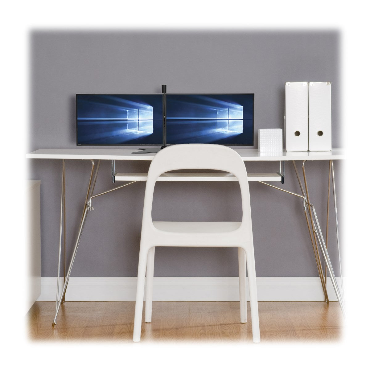 Tripp Lite DDR1327SDD – Monitorarm Tischhalterung – 2 Monitore – 13–27" – bis 12 kg/Monitor – höhenverstellbar