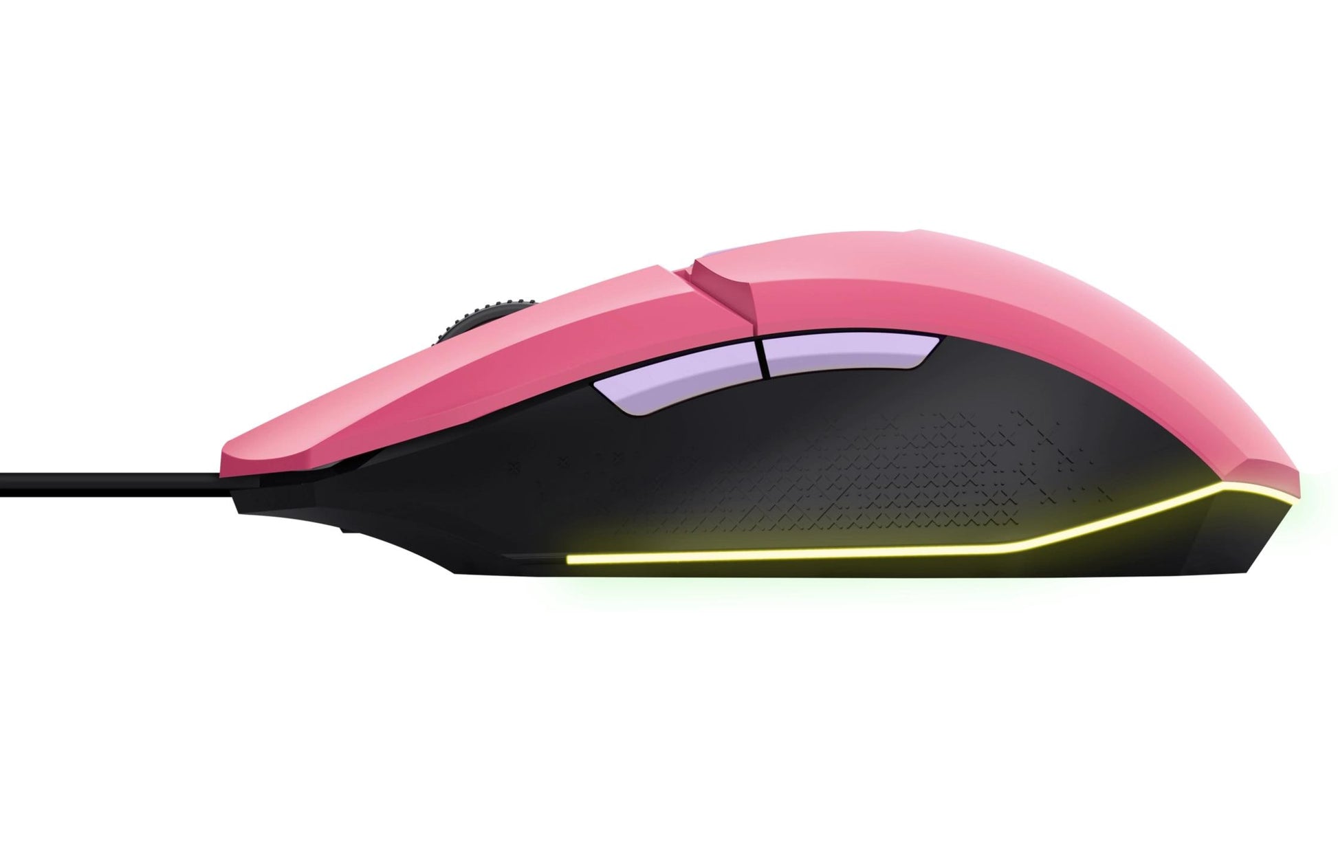 Trust GXT109 Felox – Gaming-Maus – Kabelgebunden (USB-A), 6400 DPI, Beidhändig, Pink