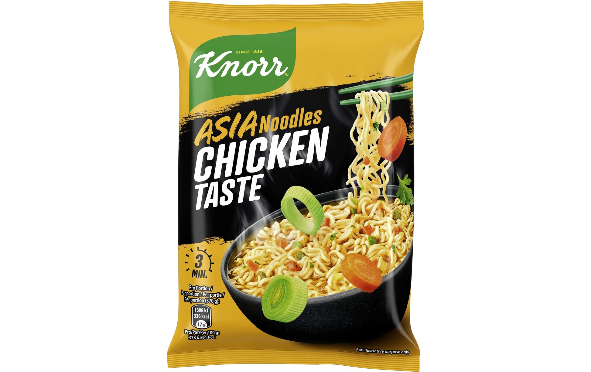 Knorr Asia Instantnudeln Poulet Beutel – 70 g