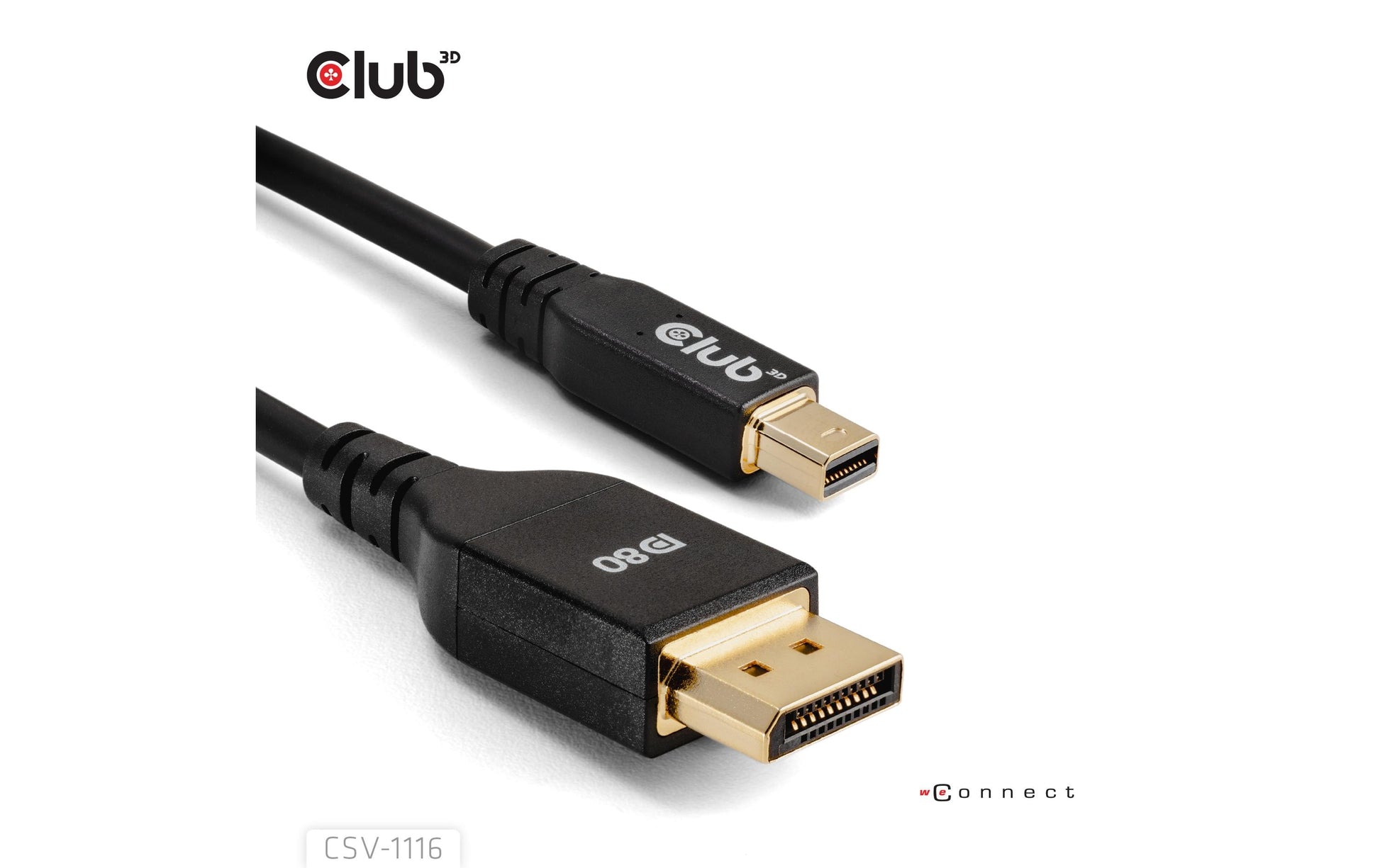 CLUB3D Club 3D Mini DisplayPort auf DisplayPort Kabel DP 2.1 8K 60 Hz – 1 m