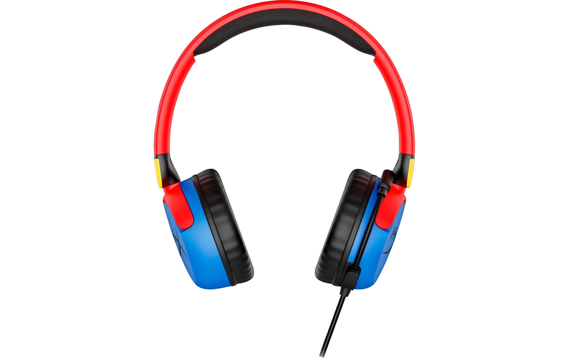 HyperX Cloud Mini – Gaming-Headset (Over-Ear) – 3,5 mm Klinke, Mikrofon mit Stummschaltung – Rot/Gelb – für PS