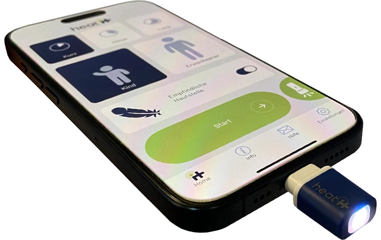 Heat it® Heat it Pro Wärmegerät – 40 × 17 × 8 mm, blau, für iPhone 6s bis 14