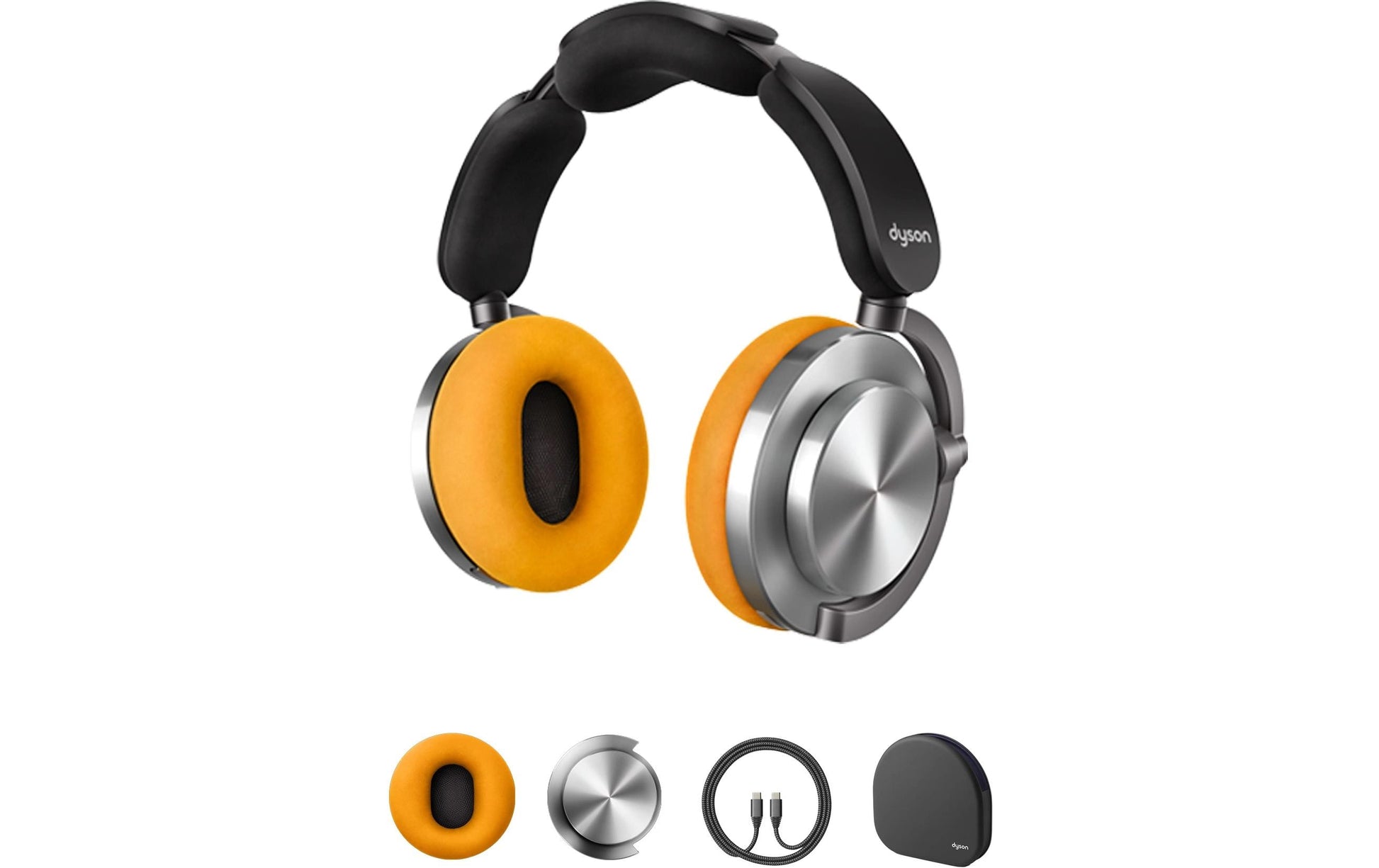 Dyson OnTrac Over-Ear Kopfhörer – Stereo, BT, ANC, Aluminium, BT 5.0