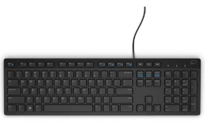Dell KB216 – Tastatur, kabelgebunden (USB-A), IT-Layout (IT), Fullsize (mit Ziffernblock), schwarz