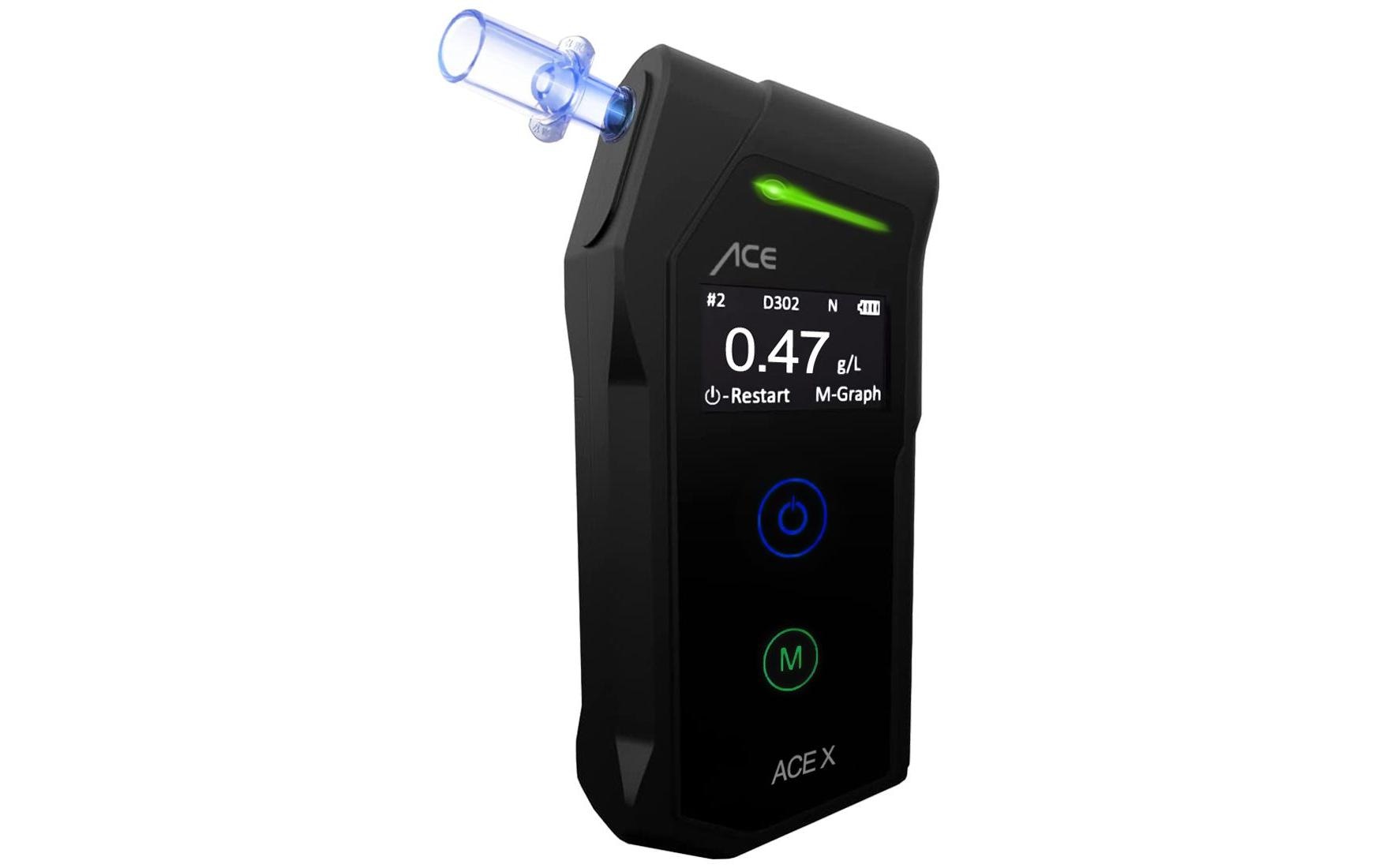 Ace X – Alkoholtester – 2× AAA, Max. Abweichung 5 %