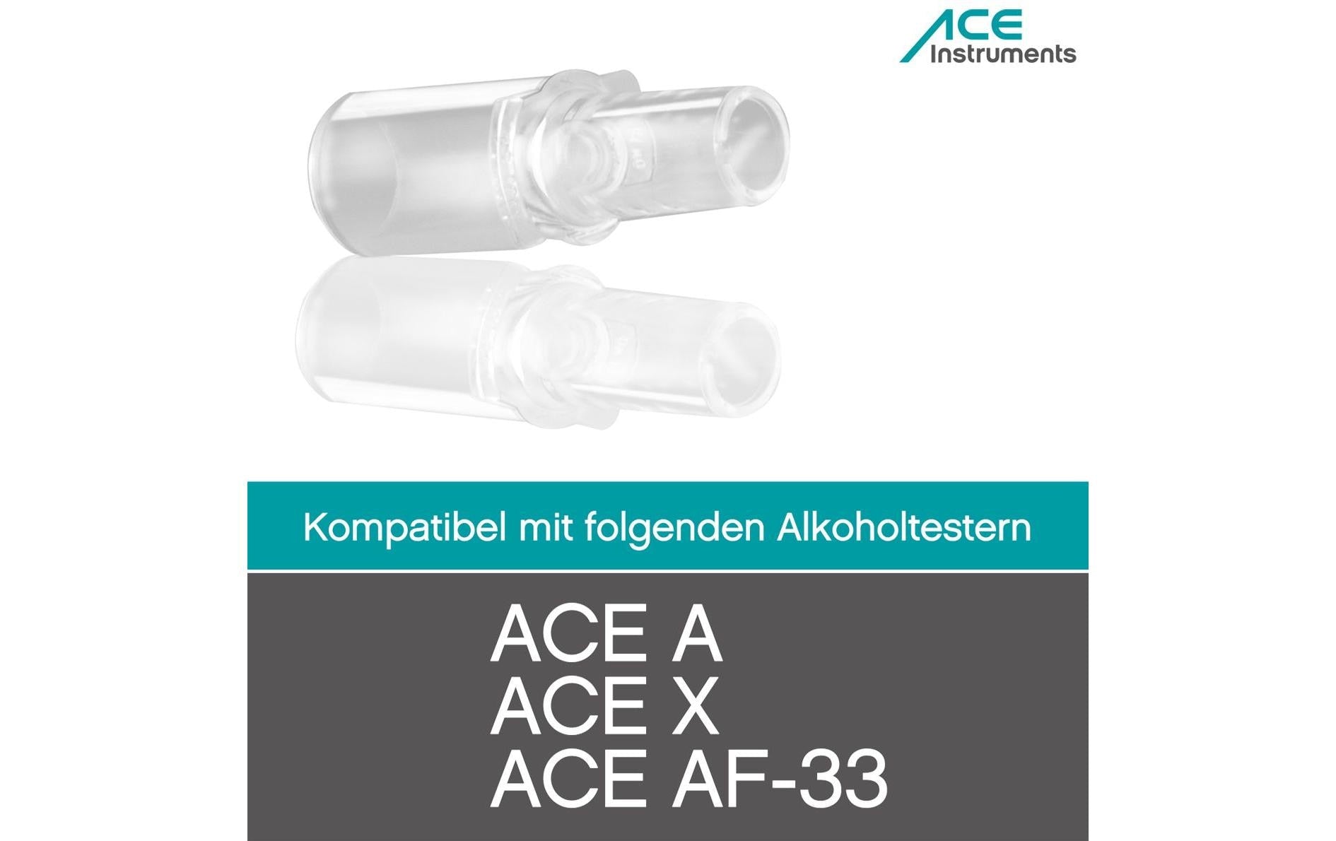 Ace Mundstücke für Alkoholtester für AF-33, ACE A, -X, -II Basic