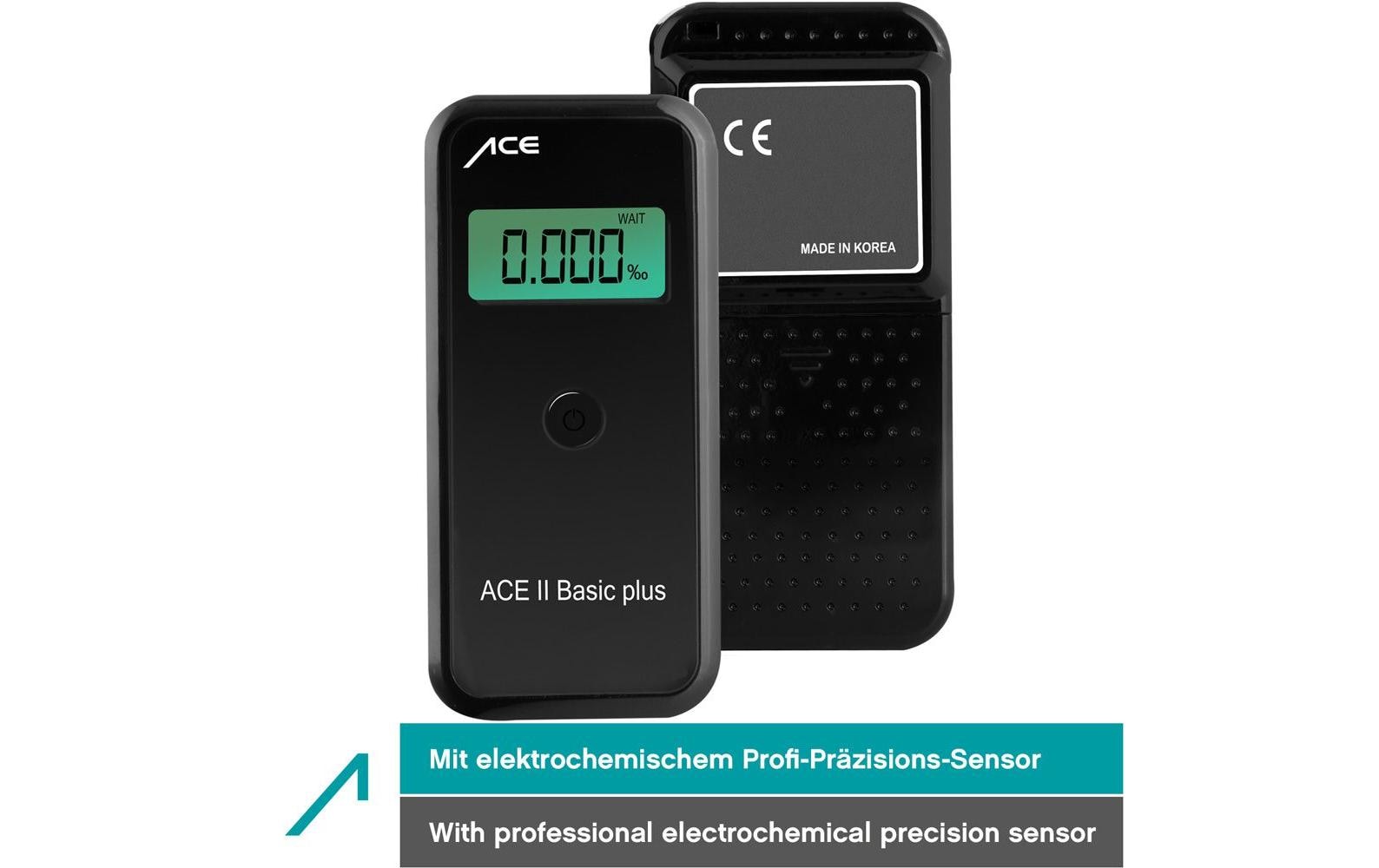 Ace Alkoholtester II Basic – 2× AAA