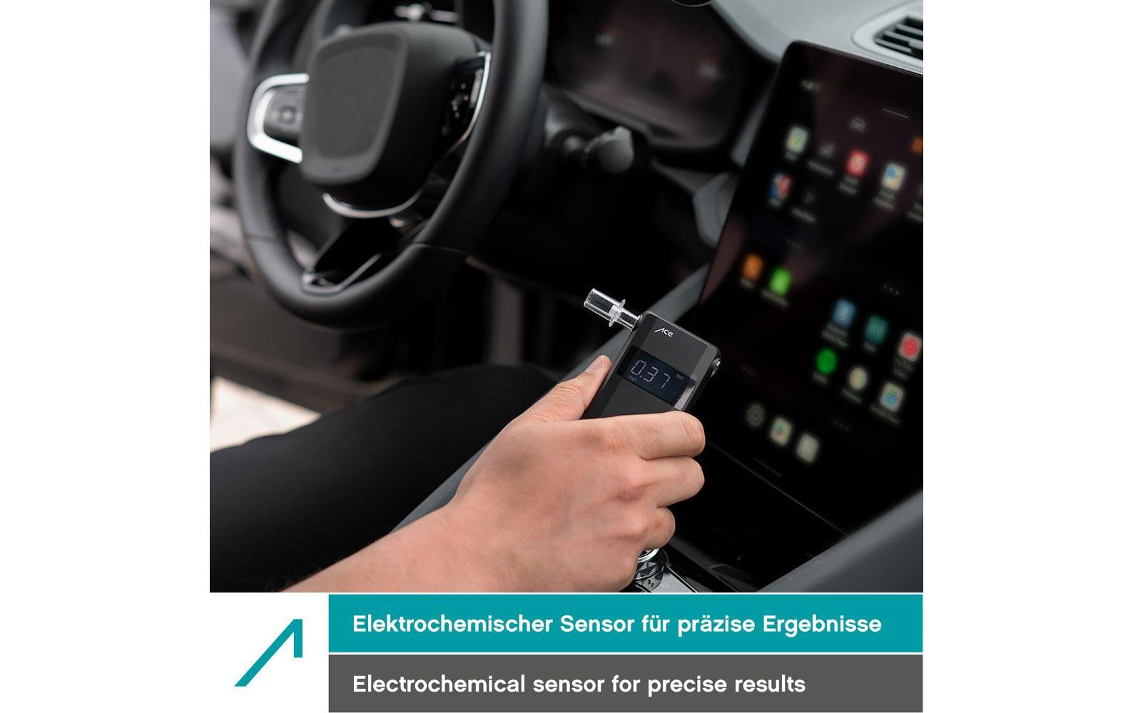 Ace A – Alkoholtester – 2× AAA, Max. Abweichung 7,5 %