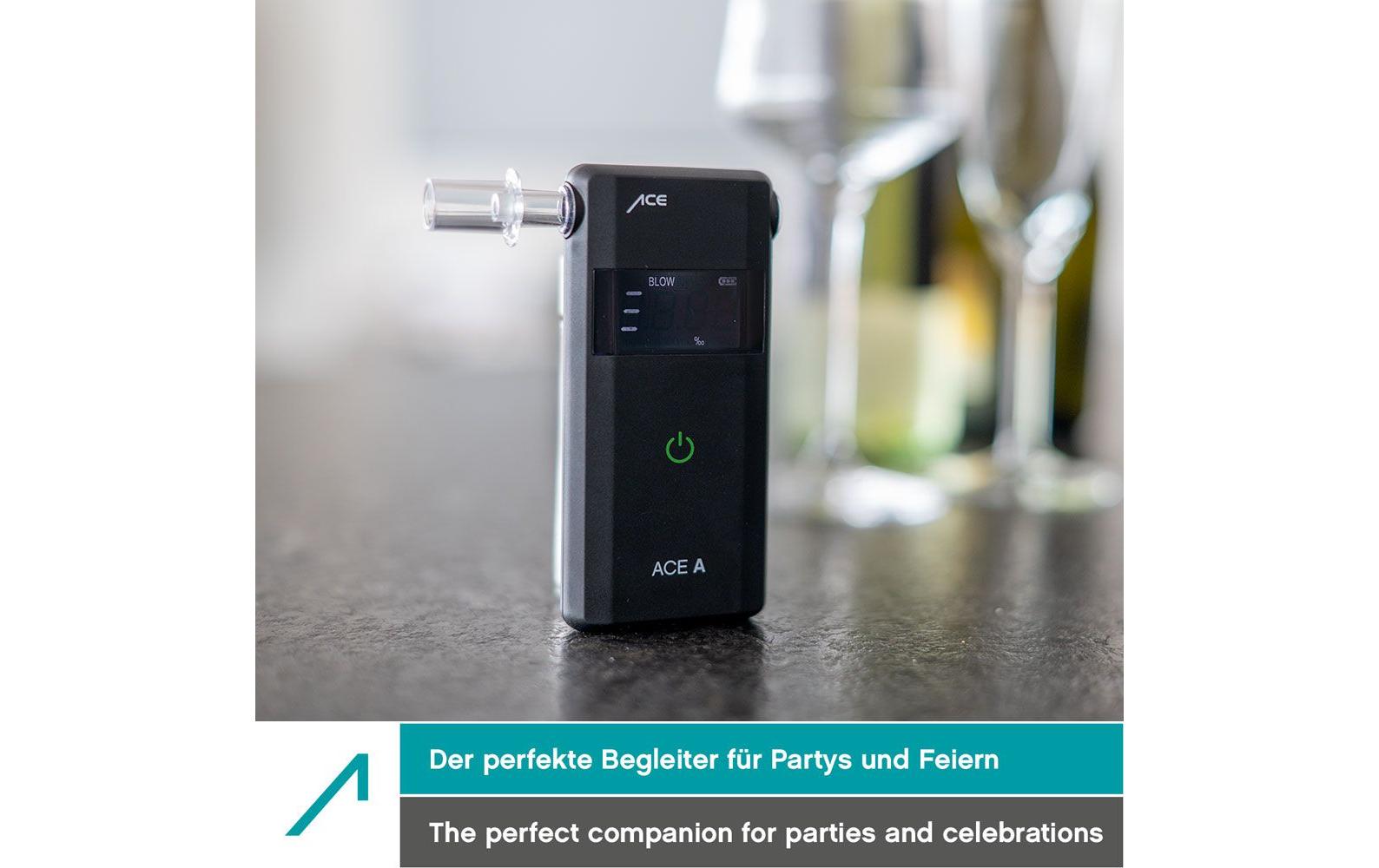 Ace A – Alkoholtester – 2× AAA, Max. Abweichung 7,5 %
