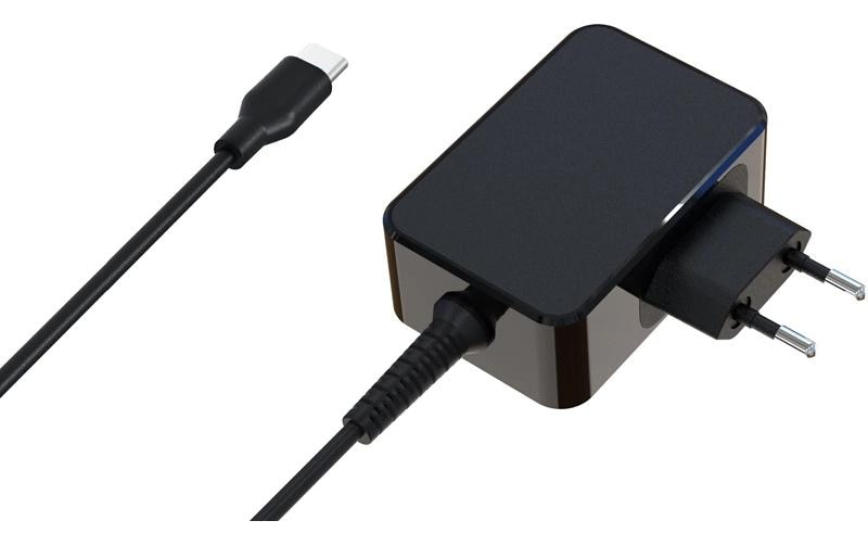 LC-Power LC-NB-GAN-45-C USB-Ladegerät 45 W – USB-C×1 – GaN – Kabellänge 1,8 m – für Laptops von Acer, Apple, A