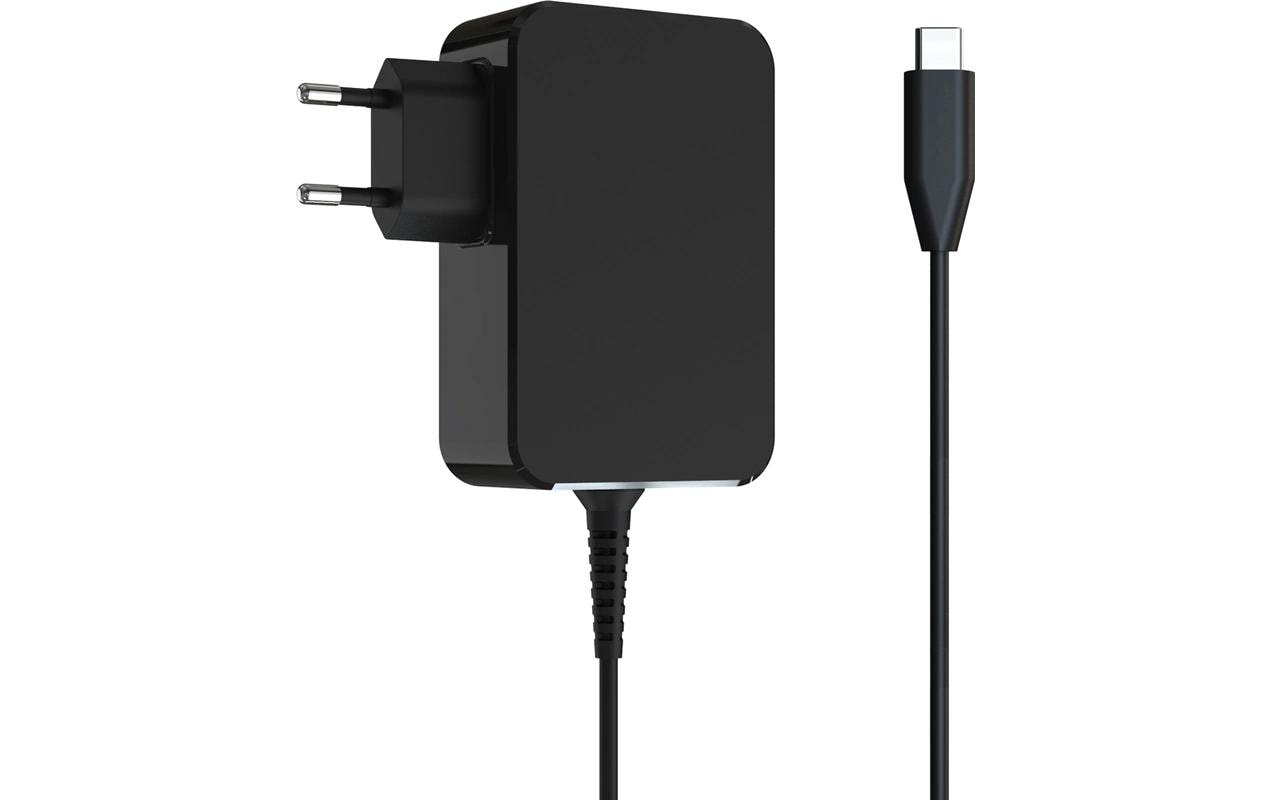 LC-Power LC-NB-GAN-45-C USB-Ladegerät 45 W – USB-C×1 – GaN – Kabellänge 1,8 m – für Laptops von Acer, Apple, A