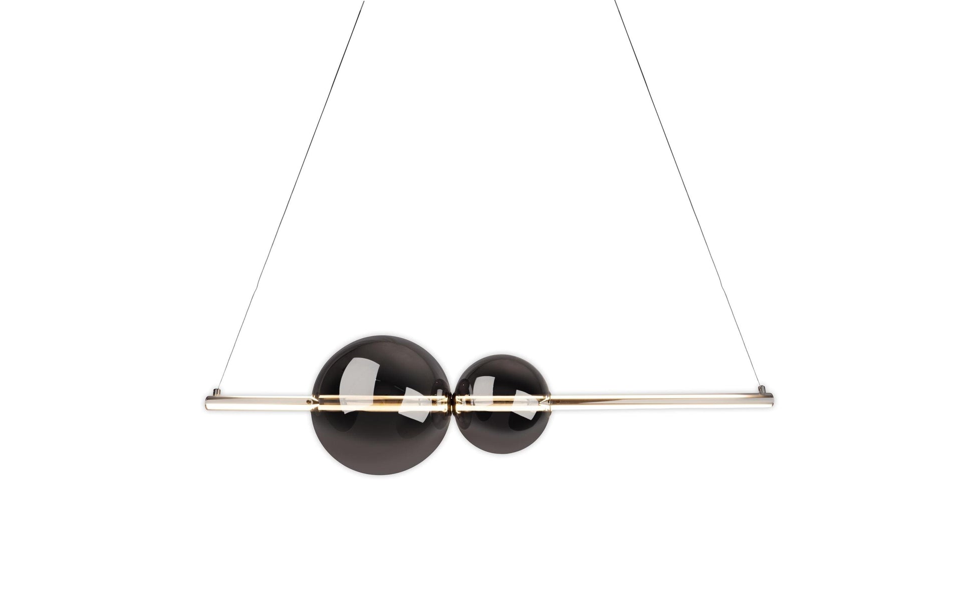 Näve Pendelleuchte – 105,3 cm, 4000 lm, 32 W, 3000 K, dimmbar, chrom/grau