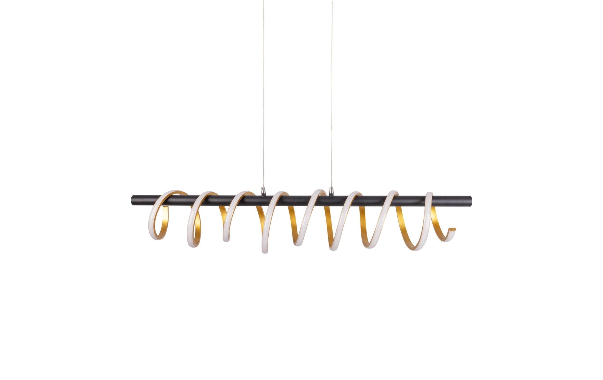 Näve Deckenleuchte – 100 × 20 × 150 cm, 5100 lm, 32 W, 2900 K, dimmbar, schwarz/gold, LED-Modul, Stufendimmung