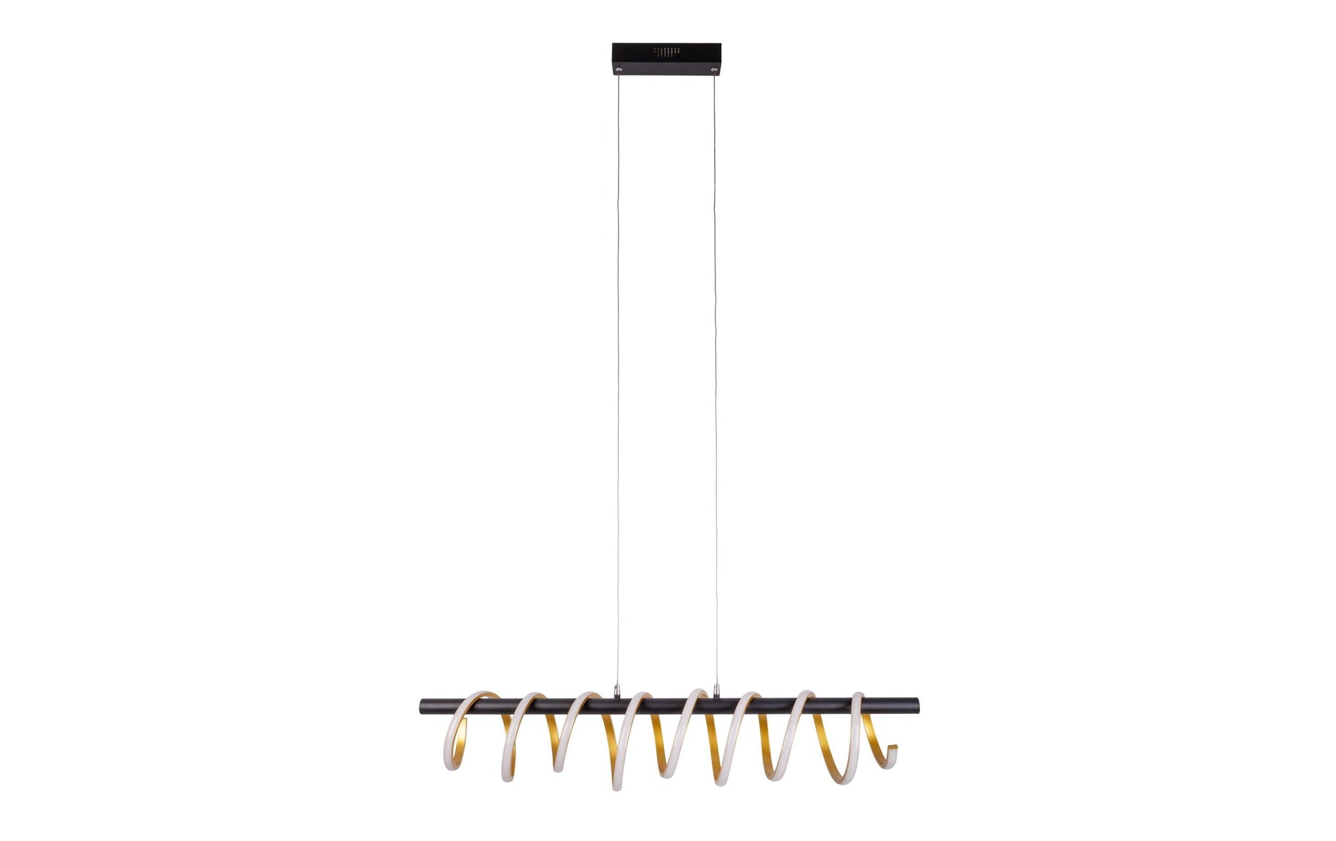 Näve Deckenleuchte – 100 × 20 × 150 cm, 5100 lm, 32 W, 2900 K, dimmbar, schwarz/gold, LED-Modul, Stufendimmung