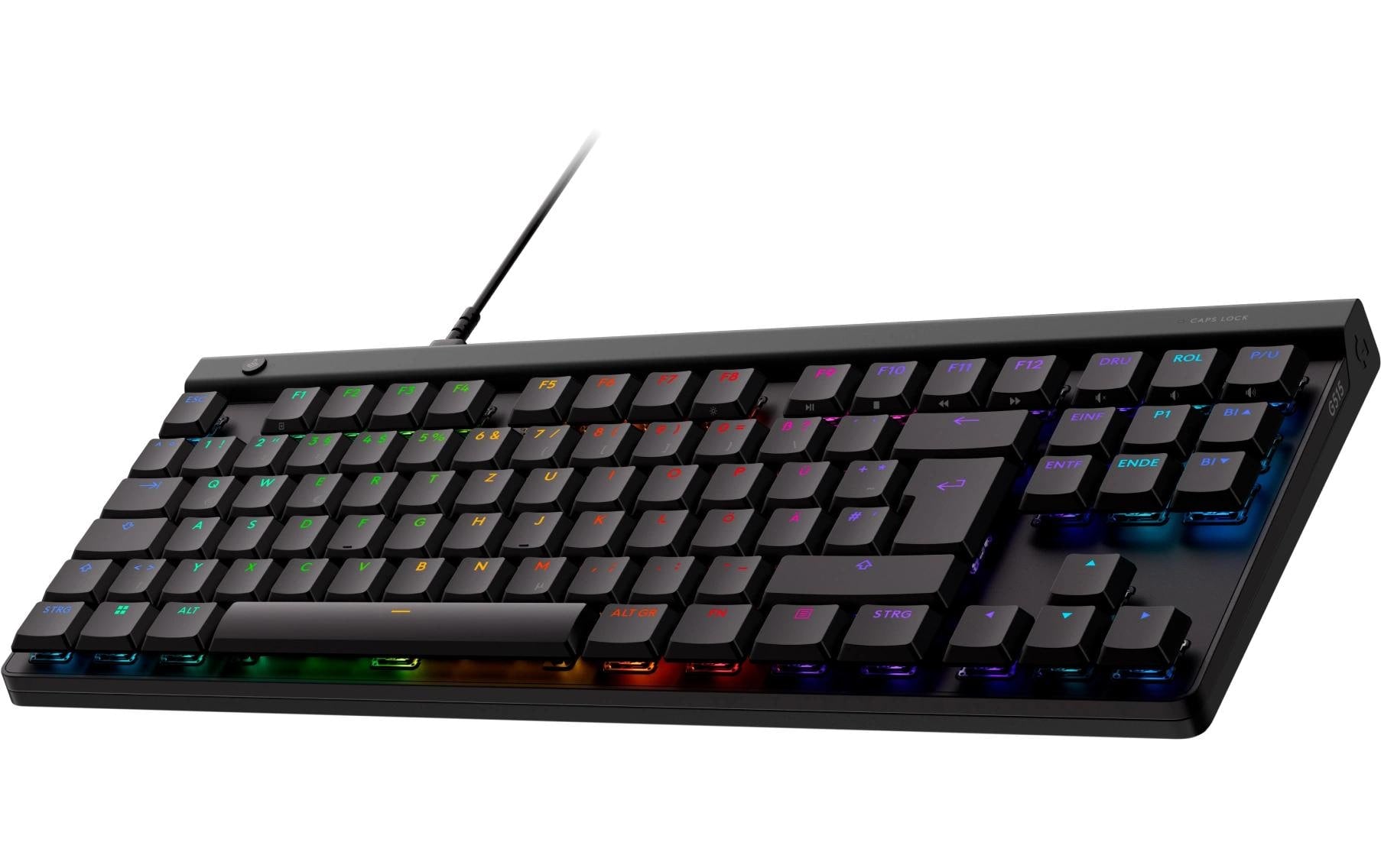 Logitech G G515 – Gaming-Tastatur TKL – mechanisch, RGB – kabelgebunden – USB-A – QWERTZ (CH) – schwarz