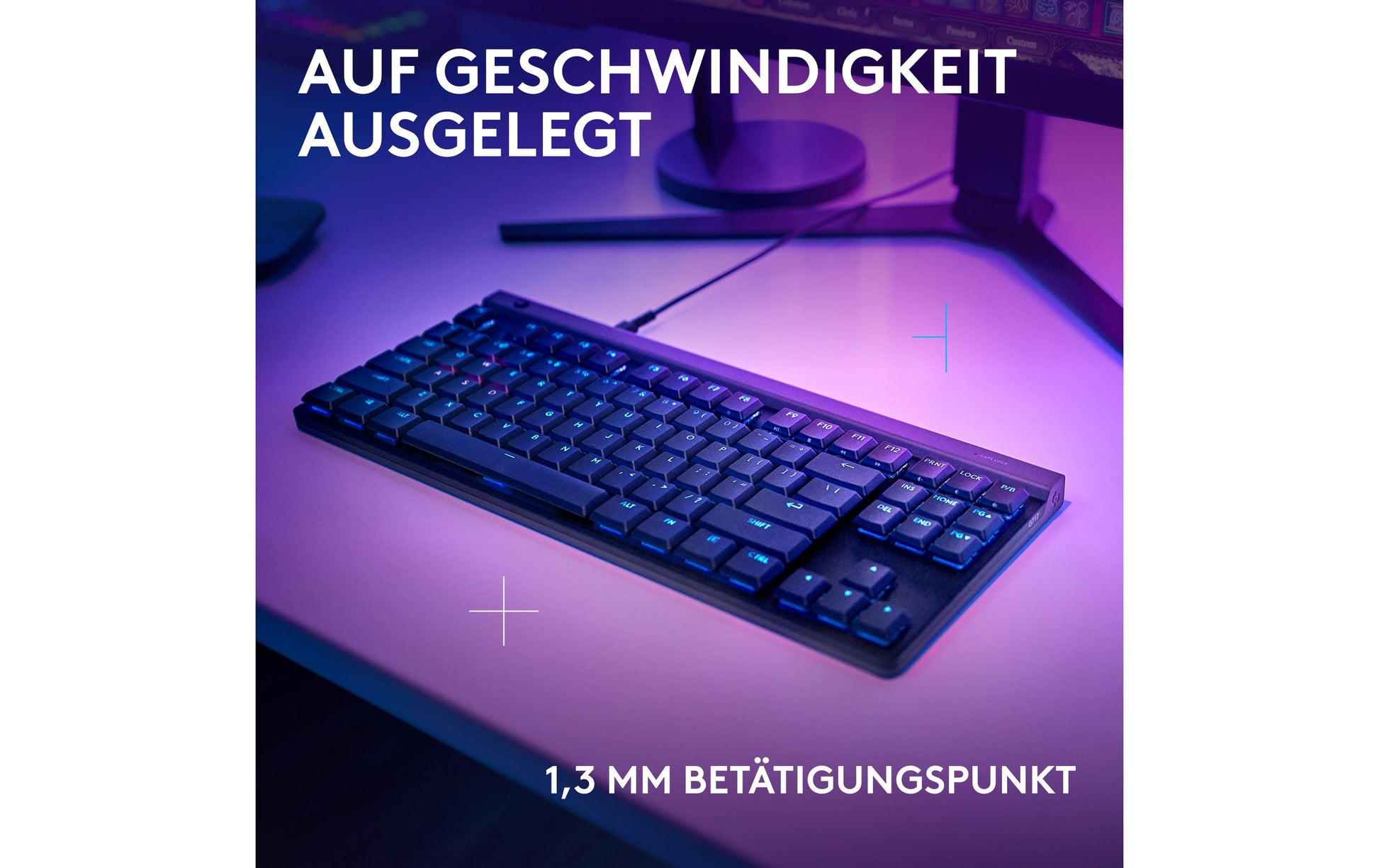 Logitech G G515 – Gaming-Tastatur TKL – mechanisch, RGB – kabelgebunden – USB-A – QWERTZ (CH) – schwarz