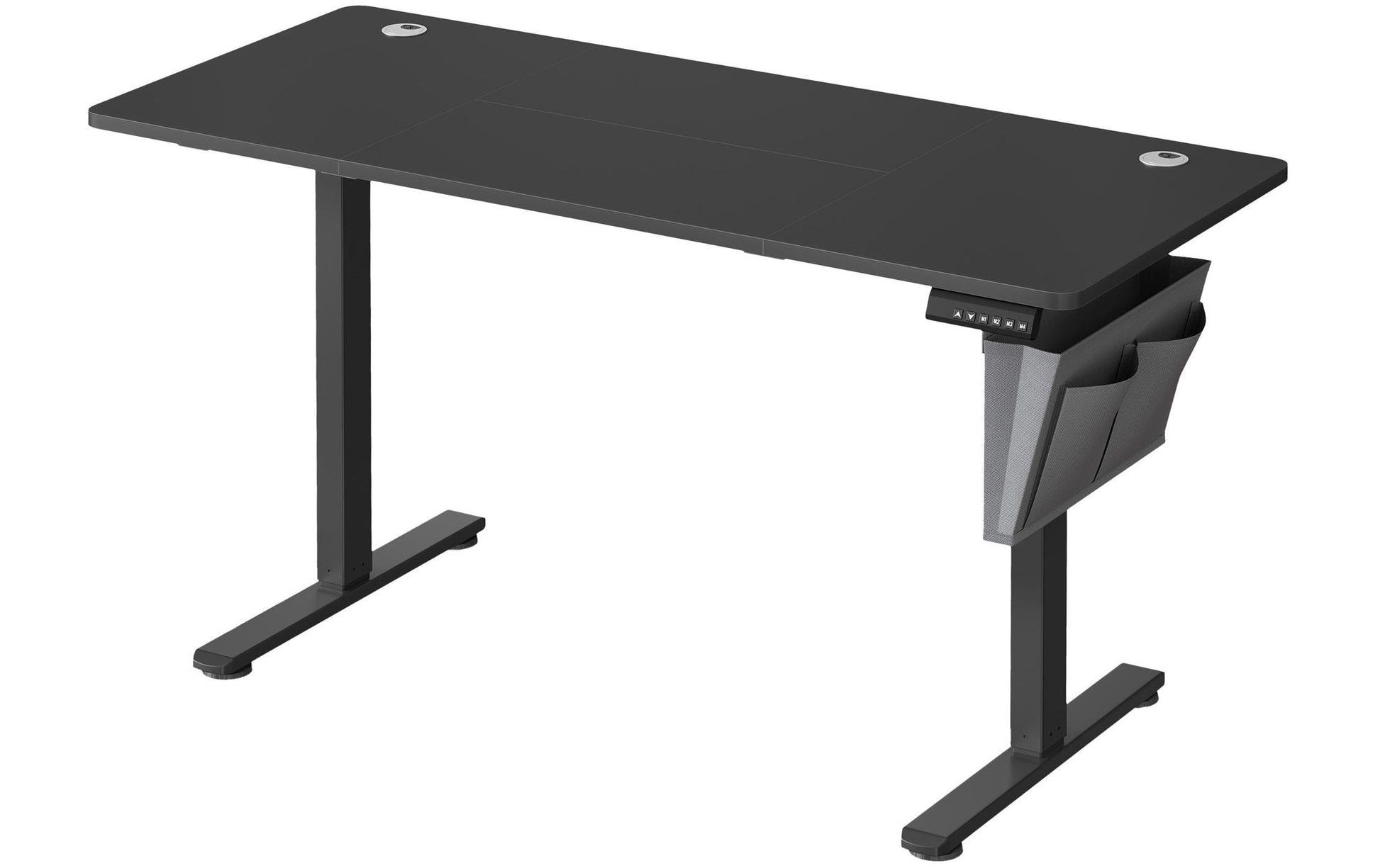 Songmics LSD134B01 Steh-/Sitz-Tisch – 140 × 60 cm, elektrisch höhenverstellbar, Spanplatte