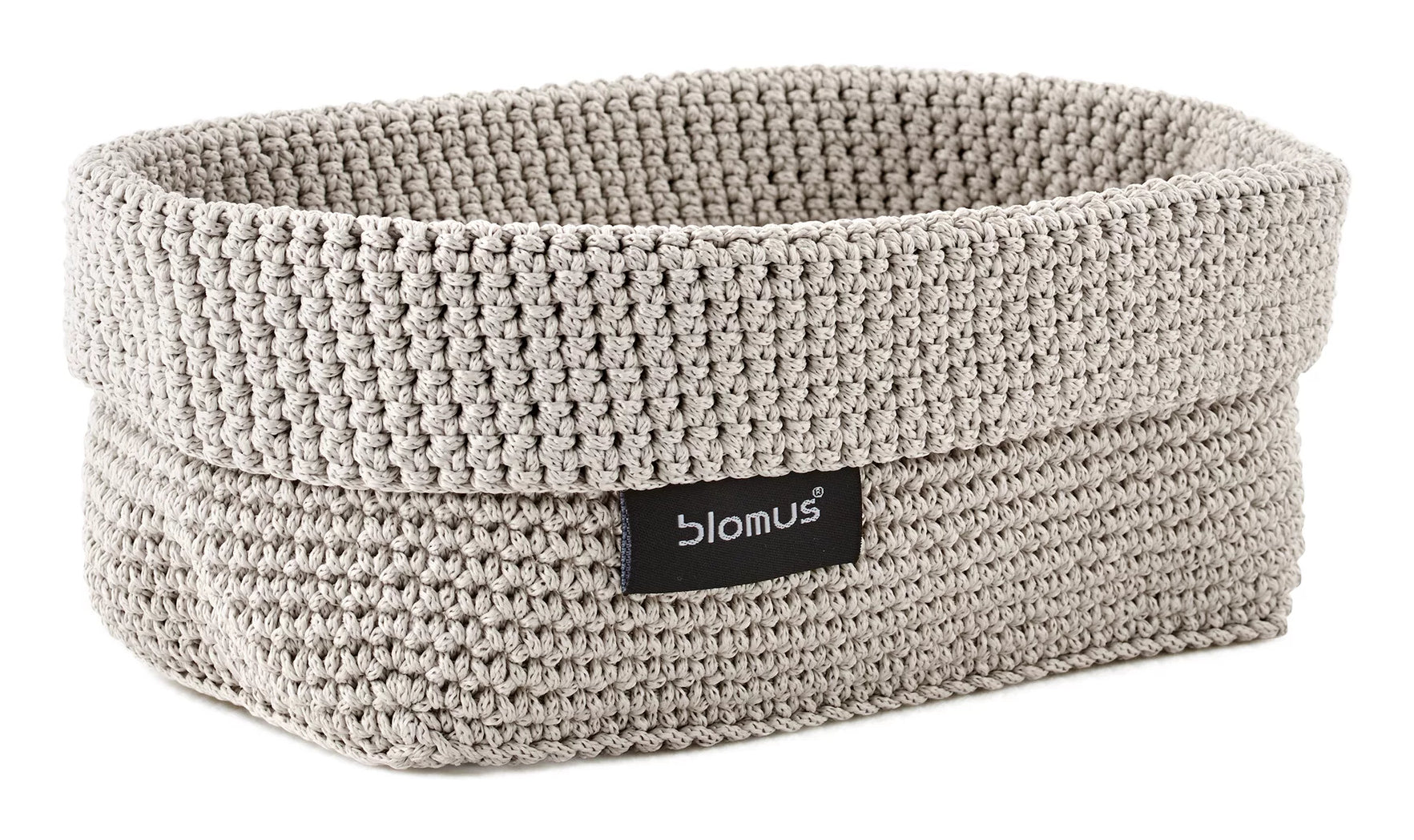 Blomus TELA L Aufbewahrungskorb – Polyester – Sand – 200 × 80 × 110 mm