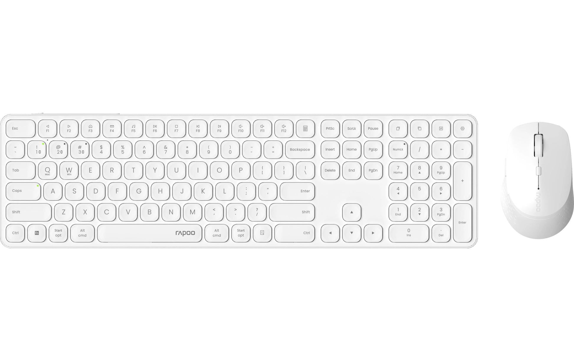 Rapoo 9810M – Kabellose Tastatur (Bluetooth/2,4 GHz), CH-Layout (DE-CH), Schwarz – für Windows, macOS