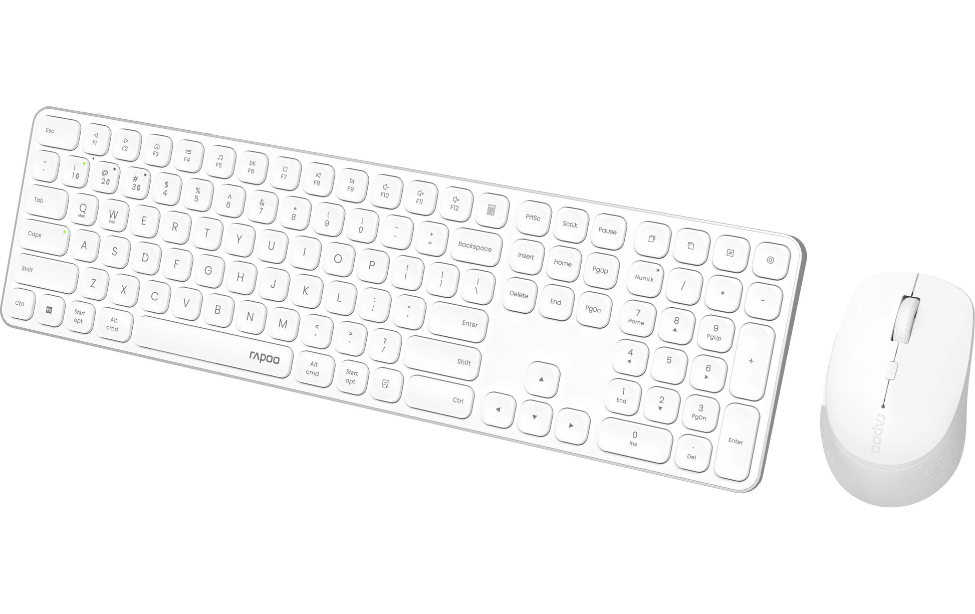 Rapoo 9810M – Kabellose Tastatur (Bluetooth/2,4 GHz), CH-Layout (DE-CH), Schwarz – für Windows, macOS
