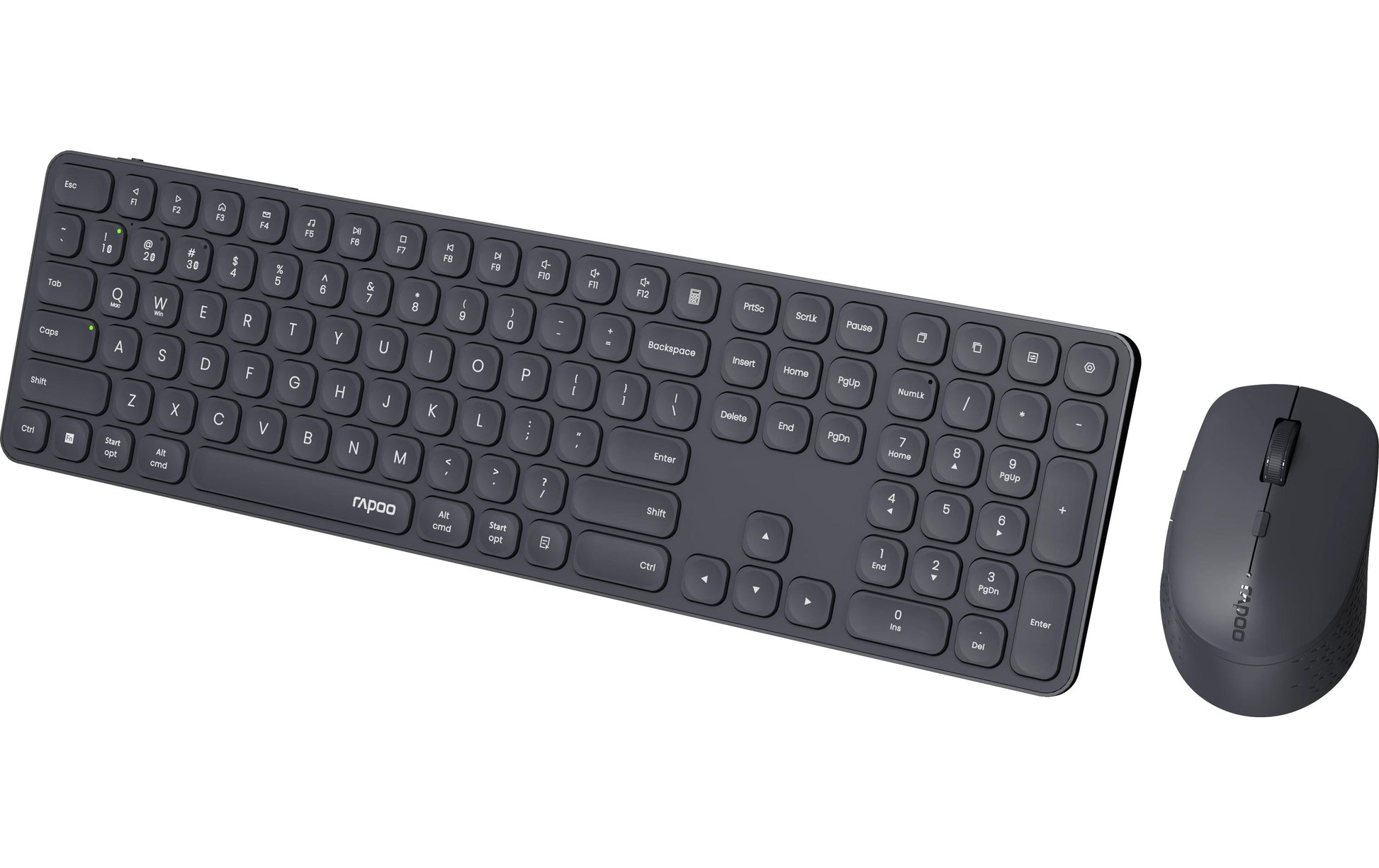 Rapoo Kabellose Tastatur (Bluetooth/2,4 GHz), CH-Layout (DE-CH) – für Windows & macOS