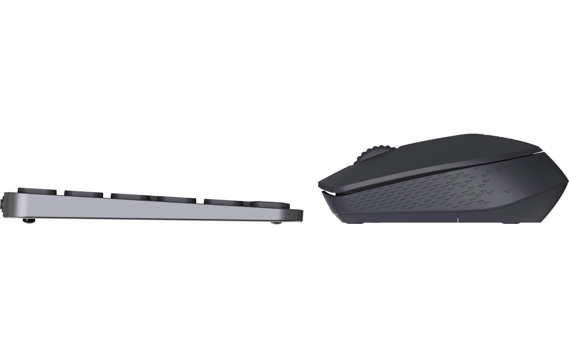 Rapoo 9710M – Tastatur, kabellos (Bluetooth/2,4 GHz), CH-Layout (DE-CH), Fullsize (mit Ziffernblock), grau – f