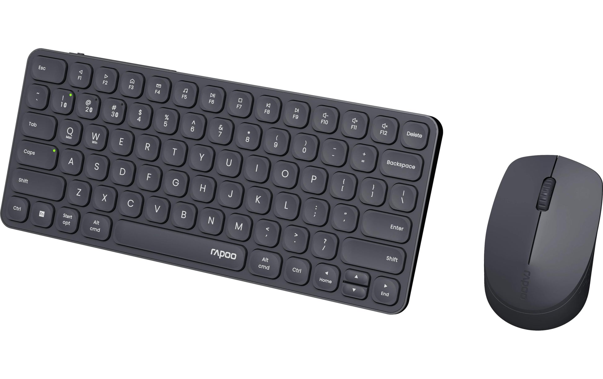 Rapoo 9610M – Tastatur, kabellos (Bluetooth/2,4 GHz), CH-Layout (DE-CH) – für Windows & macOS