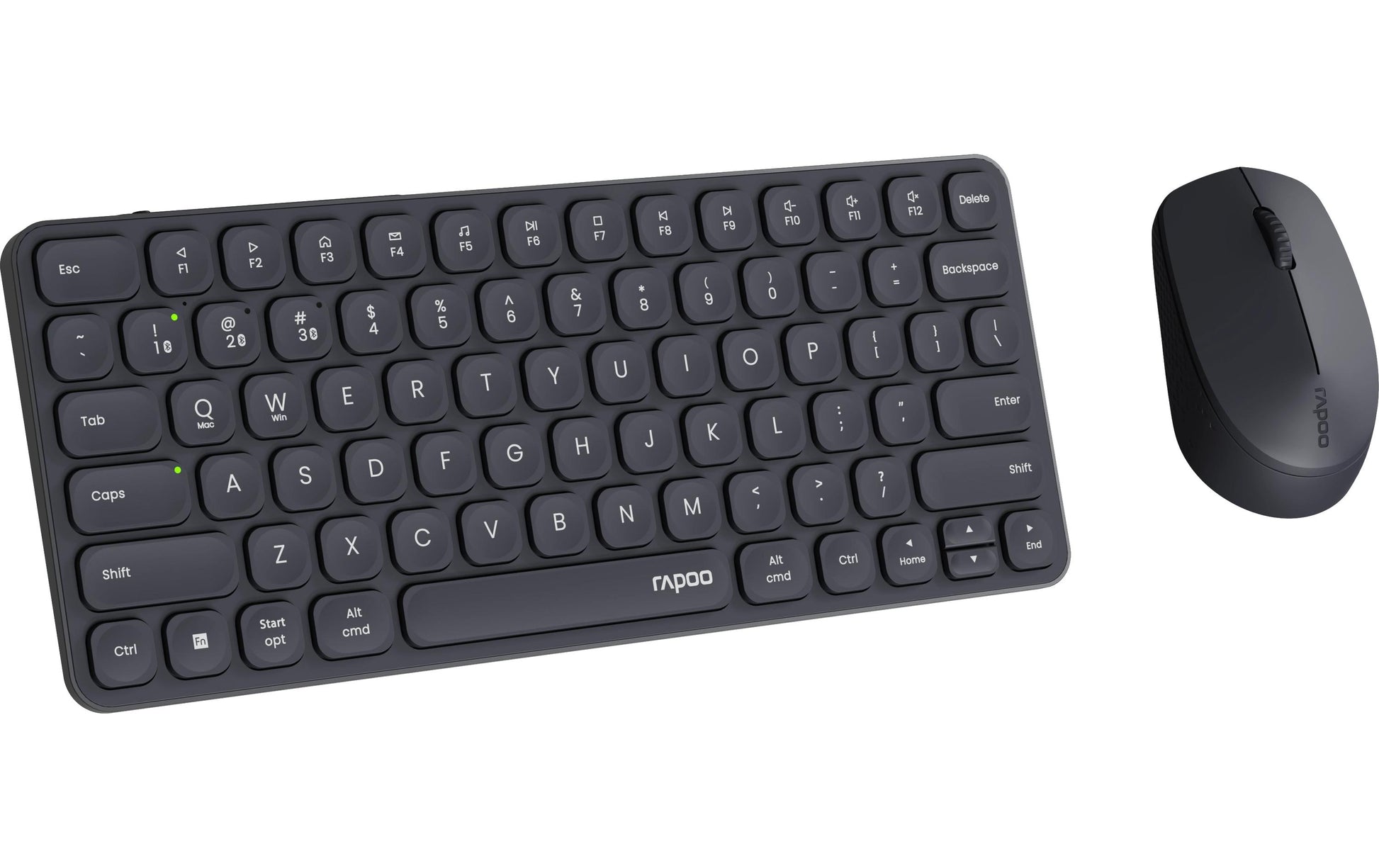 Rapoo 9610M – Tastatur, kabellos (Bluetooth/2,4 GHz), CH-Layout (DE-CH) – für Windows & macOS