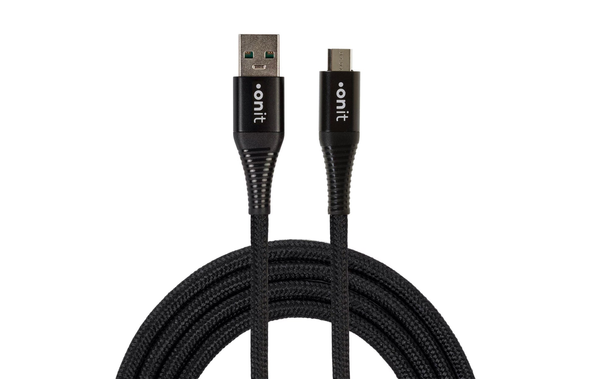 ONIT USB-A auf Micro-USB-B Kabel – USB 2.0 (480 Mbit/s) – 1,2 m – PD 10 W – Textilmantel, Magnetisch abgeschirmt