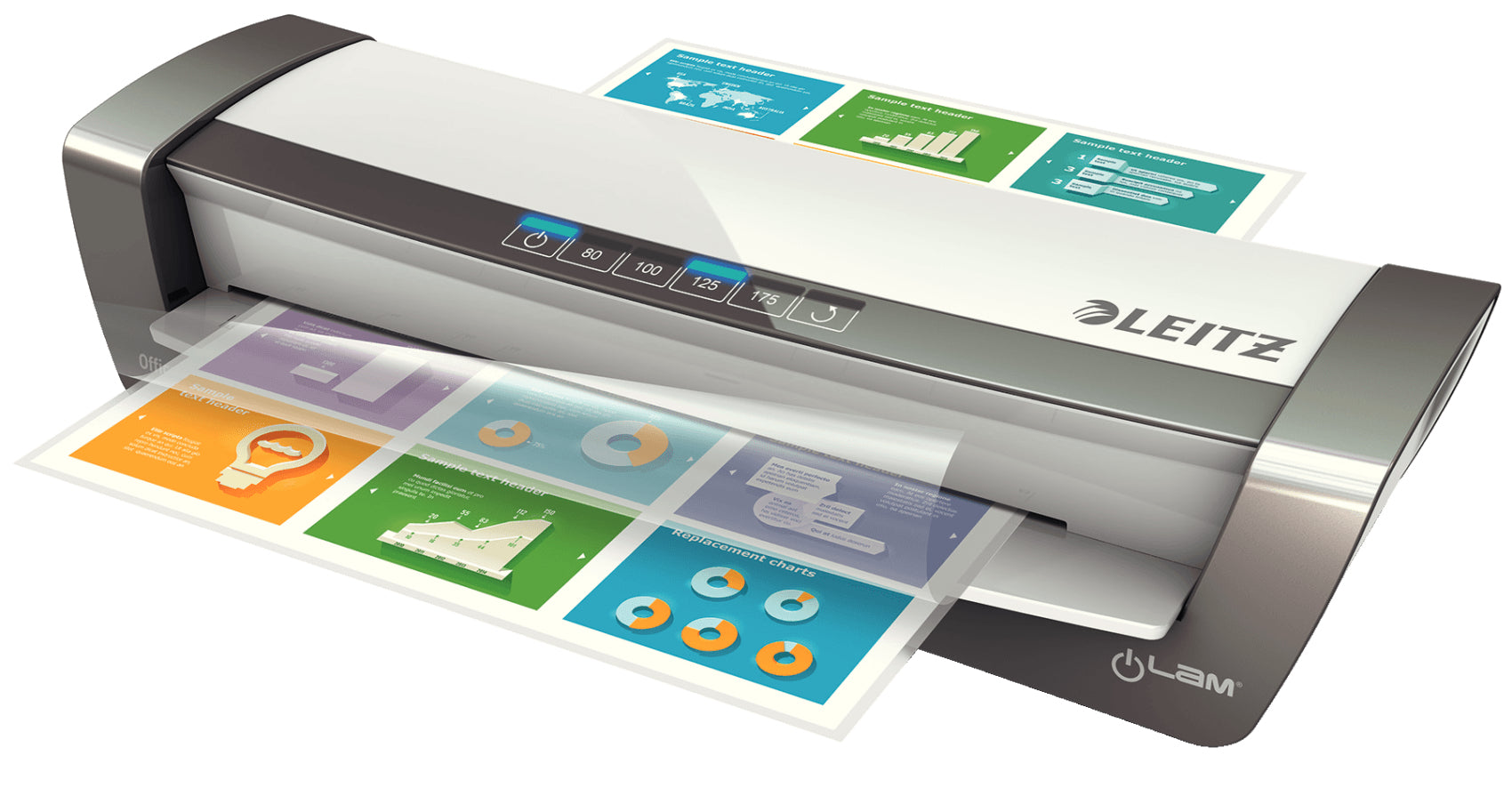 Leitz iLAM Office Pro Laminiergerät A3 – 4-Rollen, 80–175 µm, 1 Min. Aufheizzeit, 500 mm/min