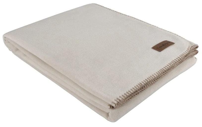 Eskimo Wohndecke – 100 × 150 cm, Polyester/Viskose, Beige
