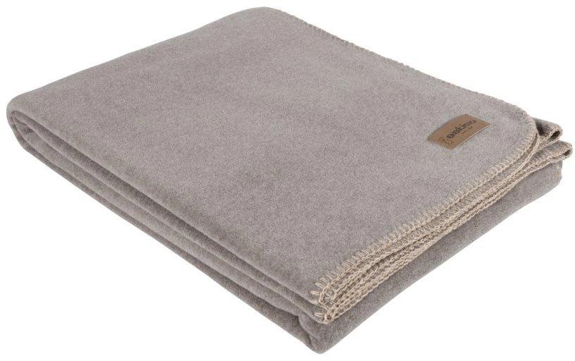 Eskimo Wohndecke – 100 × 150 cm, Viskose/Polyester, Sand