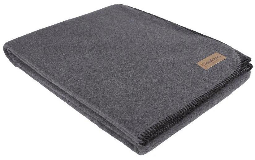 Eskimo Wohndecke – 100 × 150 cm, Viskose/Polyester, Anthrazit