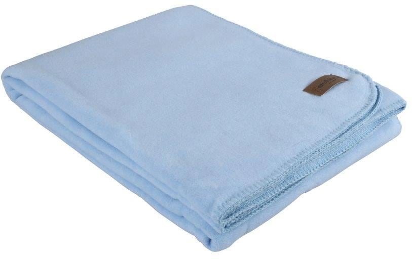 Eskimo Wohndecke – 100 × 150 cm, Viskose/Polyester, Himmelblau