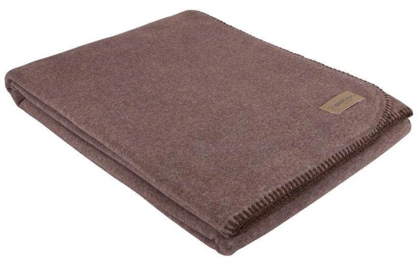 Eskimo Wohndecke – 100 × 150 cm, Viskose, Dunkelbraun