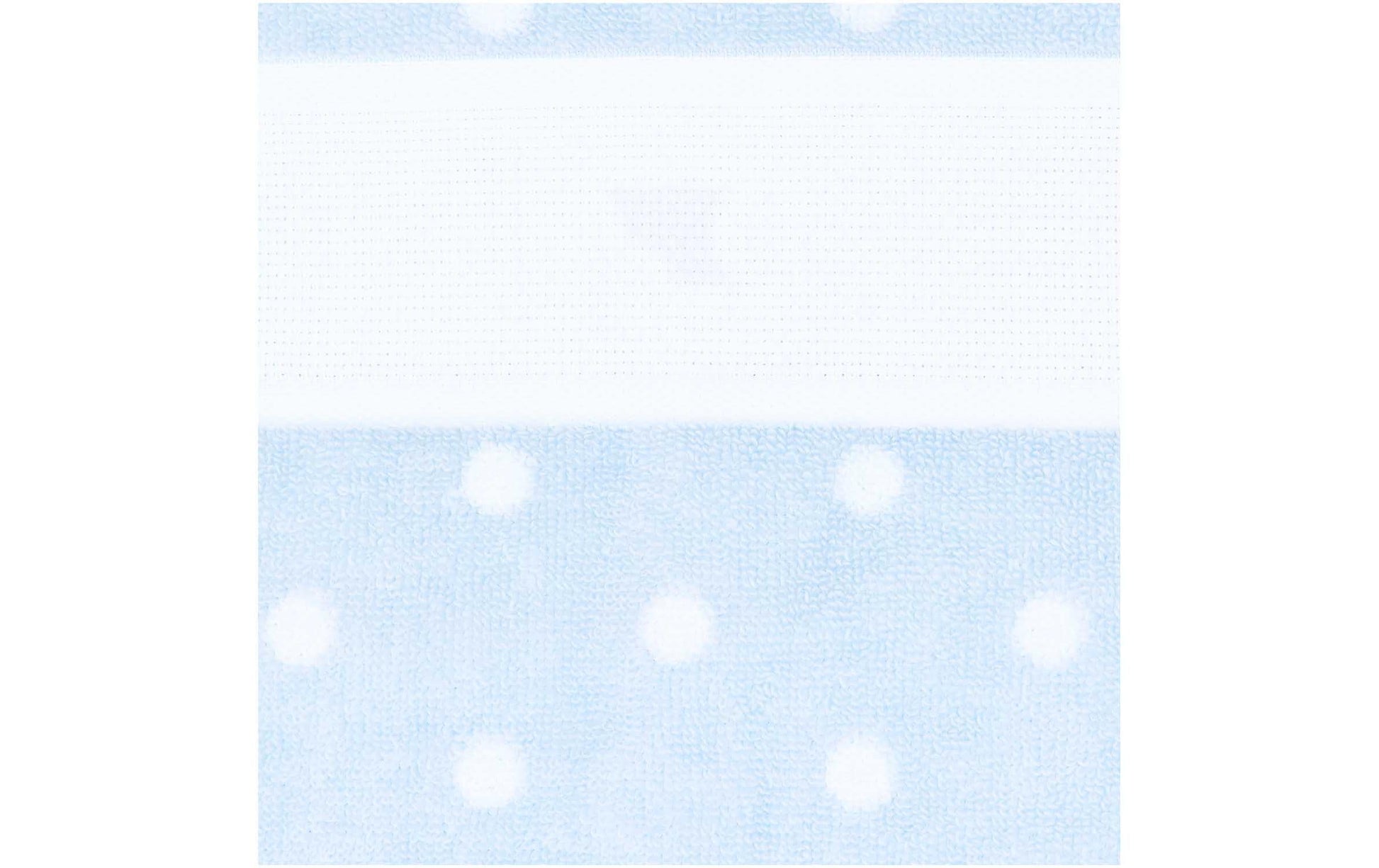 Rico Design Lätzchen – 30 × 34 cm – 100% Baumwolle – blau, weiss gepunktet – 1 Stk