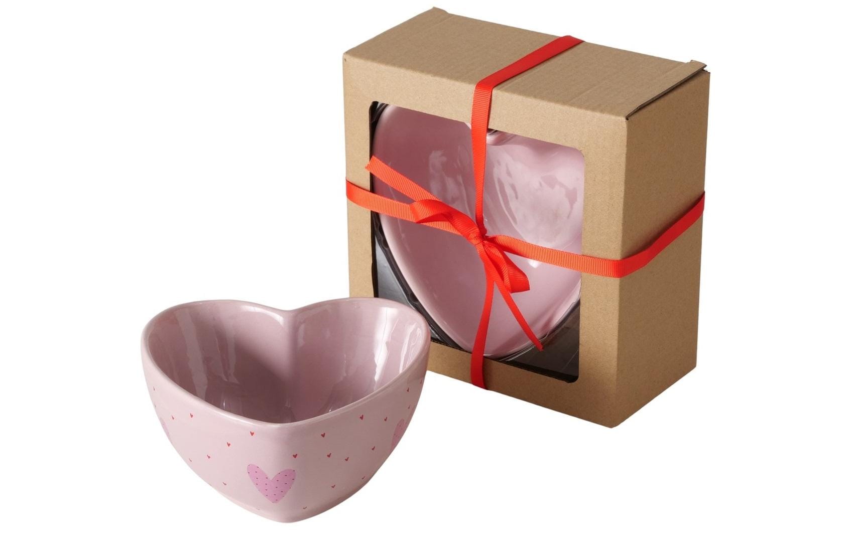 Boltze Müslischale – 14,2 × 14,2 × 7,0 cm, Keramik, Rosa, spülmaschinenfest