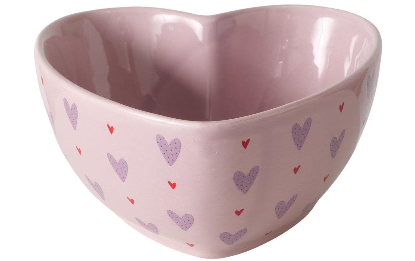 Boltze Müslischale – 14,2 × 14,2 × 7,0 cm, Keramik, Rosa, spülmaschinenfest