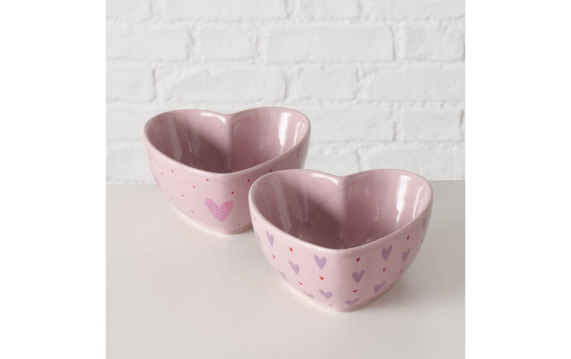 Boltze Müslischale – 14,2 × 14,2 × 7,0 cm, Keramik, Rosa, spülmaschinenfest