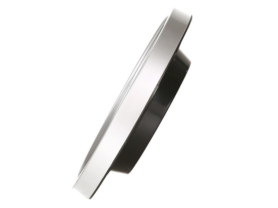 MAUL Wanduhr Run – Funk – Ø 25,2 cm, silber, Kunststoff