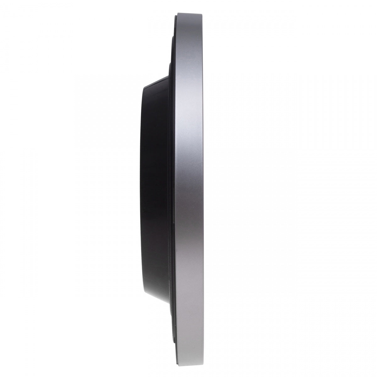 MAUL Wanduhr step – Ø 30 cm, silber, Kunststoff