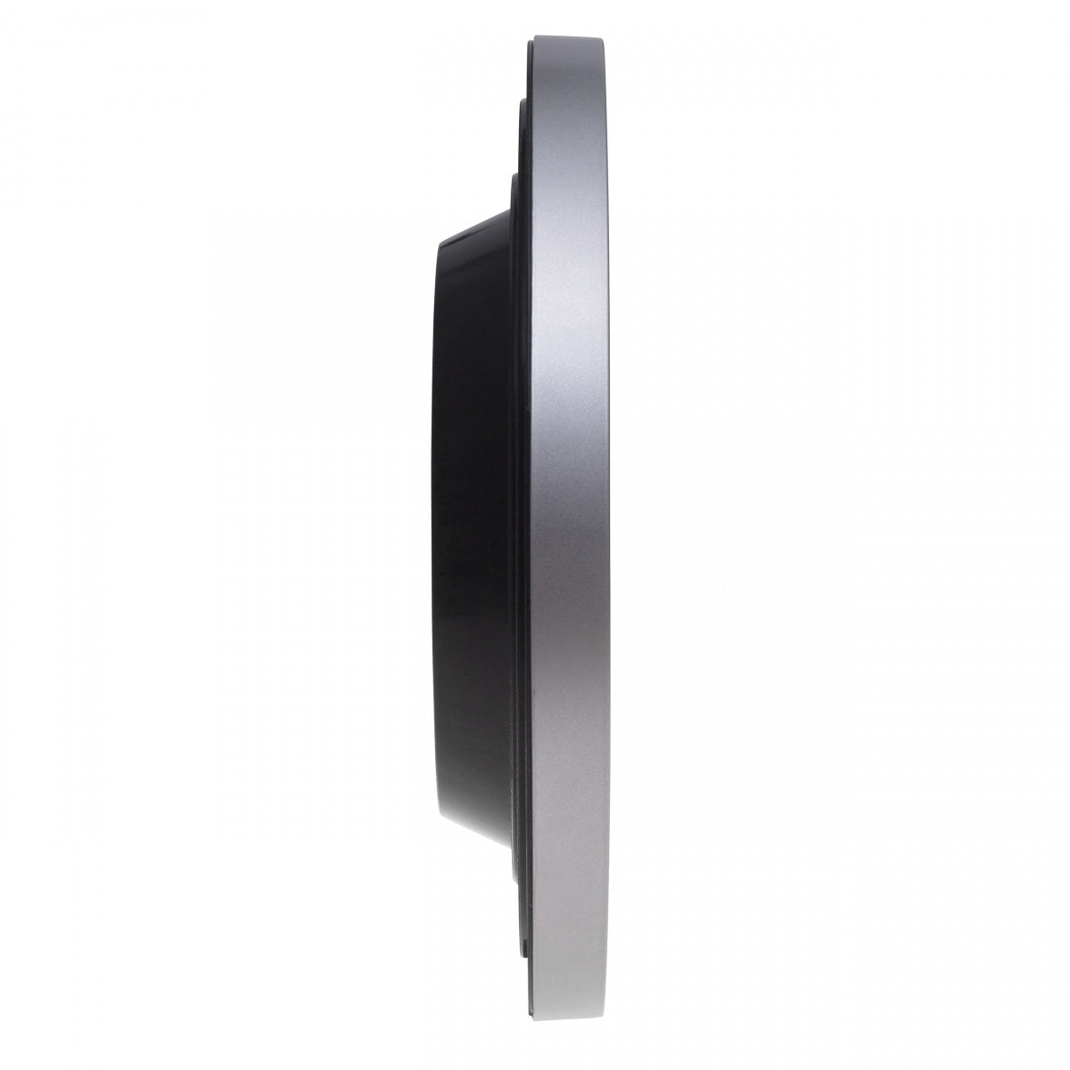MAUL Wanduhr Step – Funk – Ø 30 cm, silber, Kunststoff