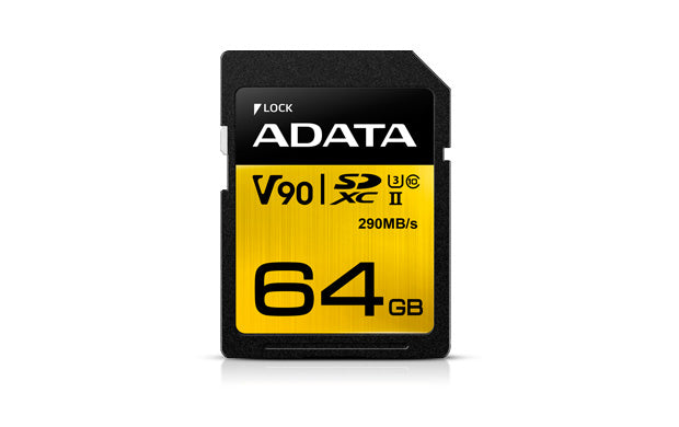 ADATA 64 GB SDXC – Premier ONE, wasserdicht, UHS-II