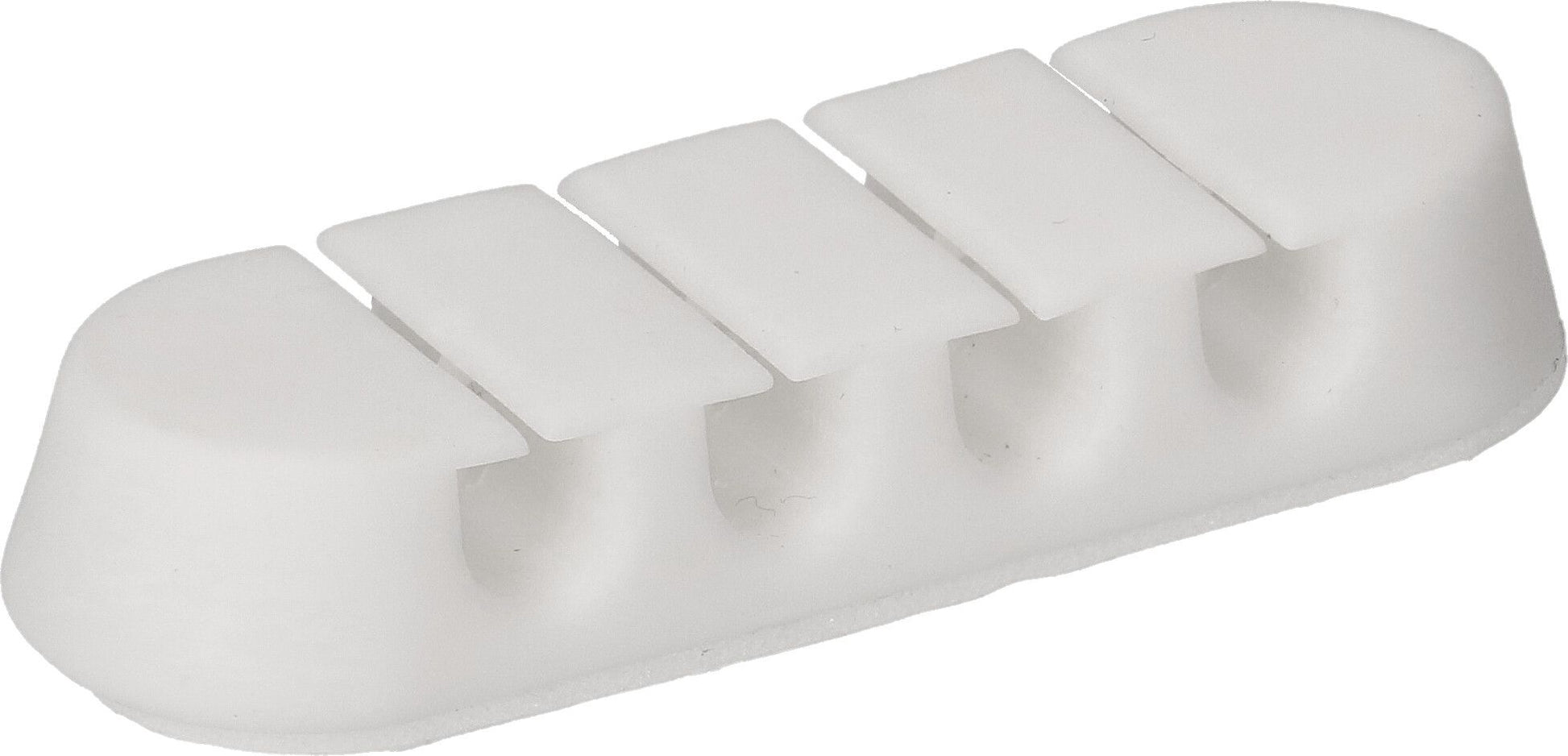 Max Hauri AG Max Hauri Kabelhalter, selbstklebend, Ø bis 7 mm, 3er-Pack – weiss