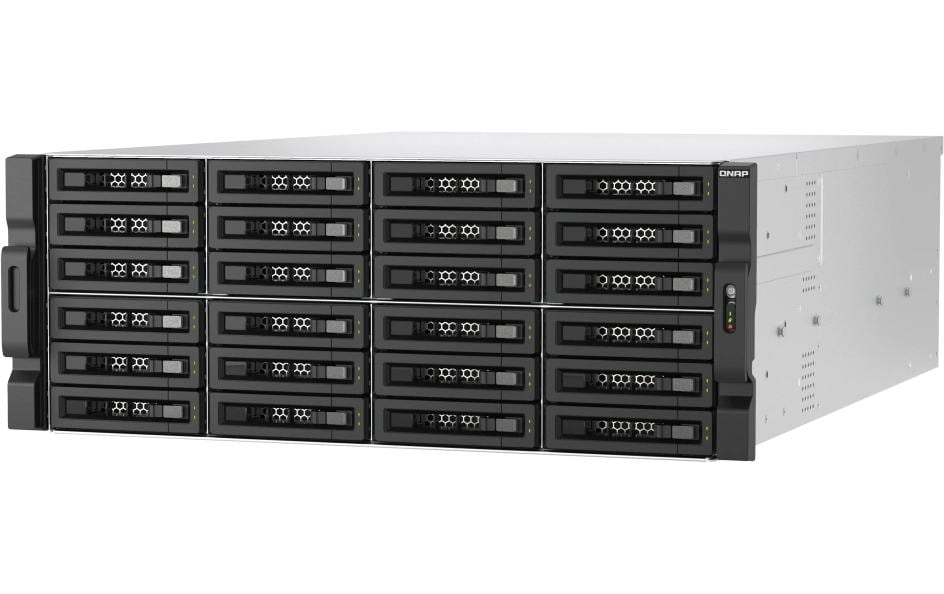 QNAP TL-R2400PES-RP – 24-Bay Rack 4U Gehäuse – für 2,5"/3,5" HDD/SSD, SATA