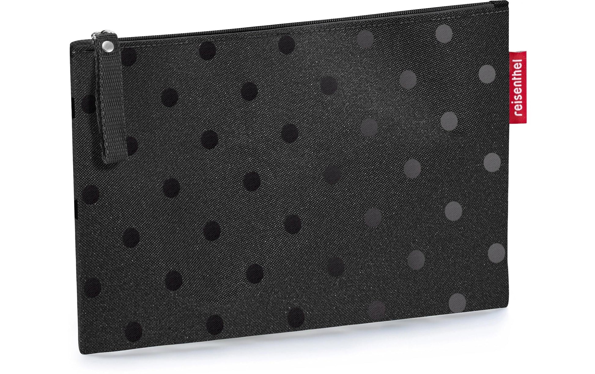 Reisenthel Necessaire Case 1 – wasserfest, Reissverschluss – 0,04 l – Glossy Dots Black